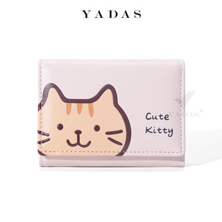 YADAS Cute Multipurpose PU Trifold Coin Wallet for Ladies