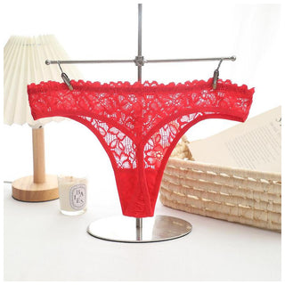 American Style Cut-Out Panties Temptation Cotton Lace Thong Panties