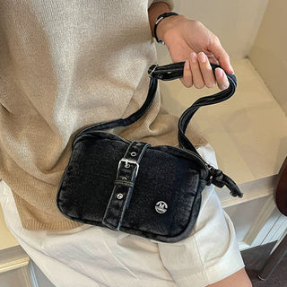 Women's Washed Denim Crossbody Shoulder Bag