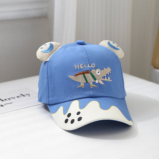 Little Crocodile Embroidered Baseball Cap for Children