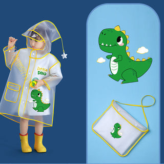 Beimei F038 Kids EVA Raincoat for Boys Students Fun Print