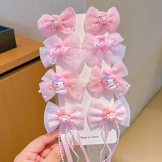 Sanrio Kids Hair Clip Set Bow 8 Piece Collection