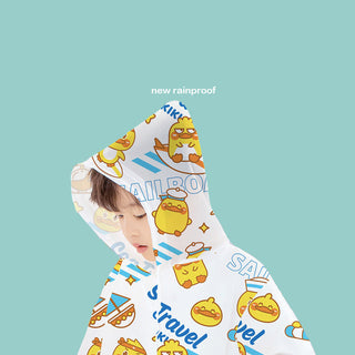 Disposable Card Raincoat for Kids and Adults with Cartoon Prints