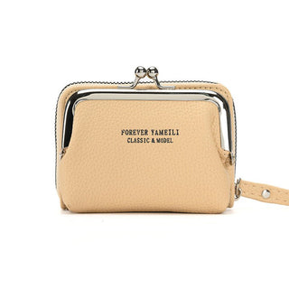 Women's Double Compartment Compact Clutch Style Coin Purse Wallet