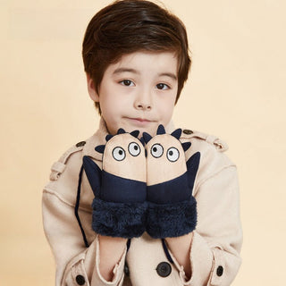 Cartoon Shaped Full Palm Fleece Warm Children's Hand Gloves