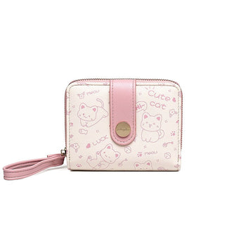 Japanese Style Cute Kitten Card Holder Money Wallet