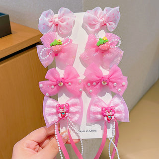 Sanrio Kids Hair Clip Set Bow 8 Piece Collection