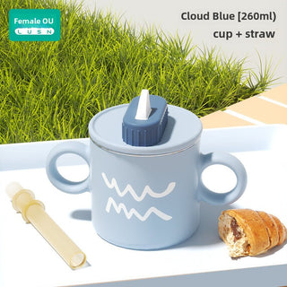 Children's Stainless Steel Water Cup With Straw cup