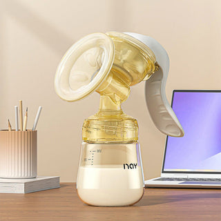 Noair Brand Premium 2 in 1 Manual Breast Pump with Fedding Bottle