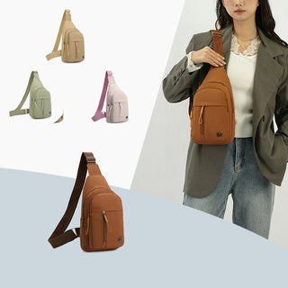 Durable Nylon Sports Chest Bag with Adjustable Crossbody Strap - Urban Edition
