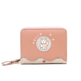 Cute Cartoon PU Coin Purse and Card Holder Wallet for Female