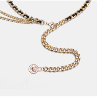 Multi Layered Metal Chain Waist Belt for Women