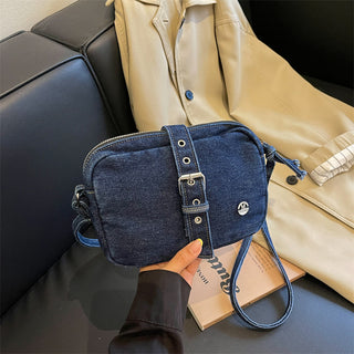 Women's Washed Denim Crossbody Shoulder Bag