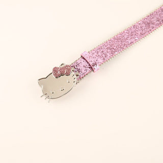 Trendy and Fashionable Hello Kitty Buckle Head Adjustable Belt for Women