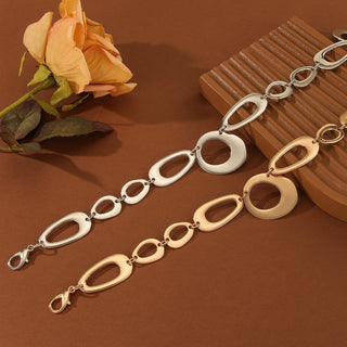 Women's Exclusive Golden Abstract Link Chain Belt