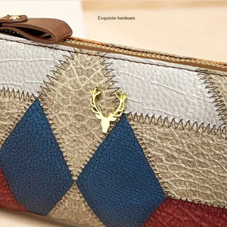 Retro Style Women's Luxury Versatile Zipper Purse