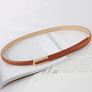 Retro Geometric Buckle Skinny Belt for Jeans