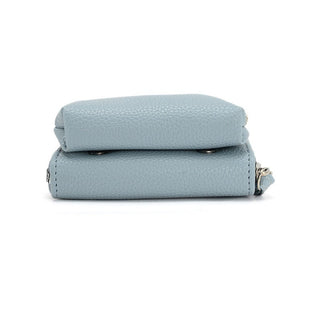 Women's Double Compartment Compact Clutch Style Coin Purse Wallet