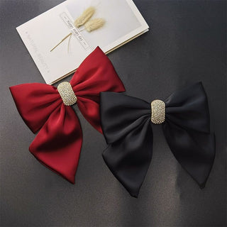 Satin Bow Hair Clip for Girls Princess Style