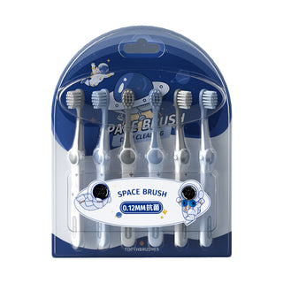 Children's Soft Bristle Space Antibacterial Toothbrush Set #K126