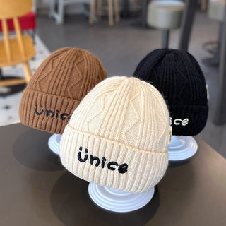 Korean version Children's Winter knitted Warm Beanie Cap