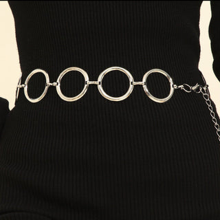 High Grade Metal Ring Waist Chain Belt For Women
