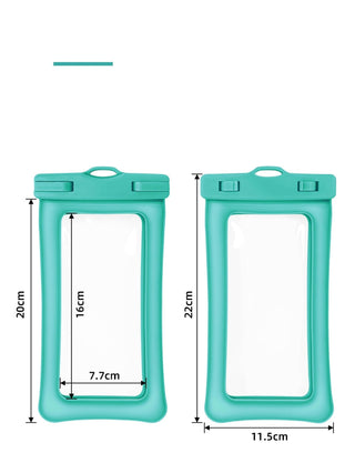 Double Airbag Waterproof Phone Pouch for Swimming Diving Touchscreen