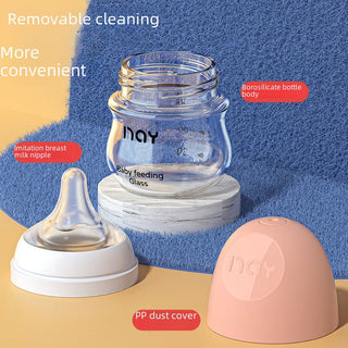 Nay Brand Premium Quality Glass Feeding Bottle for NewBorn Baby and Infant