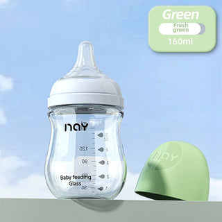 Nay Brand Premium Quality Glass Feeding Bottle for NewBorn Baby and Infant