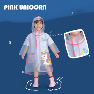 Beimei F038 Kids EVA Raincoat for Boys Students Fun Print