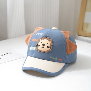 Lion Flagged Cute Baseball Head Cap for Children