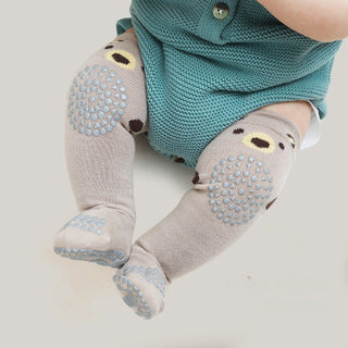 2 in 1 Socks With knee pads Children's indoor non-slip Winter Socks