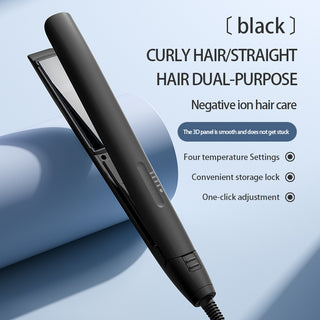 Professional 2-in-1 Ceramic Hair Straightener and Curler for Styling