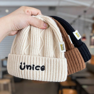 Korean version Children's Winter knitted Warm Beanie Cap