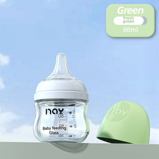 Nay Brand Premium Quality Glass Feeding Bottle for NewBorn Baby and Infant