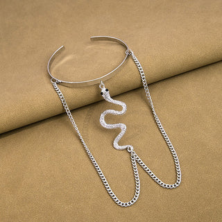 Retro Snake Tassel Arm Chain Bracelet Golden