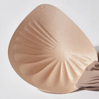Breathable Seamless Full Cup Supportive Bra Large Size Champagne
