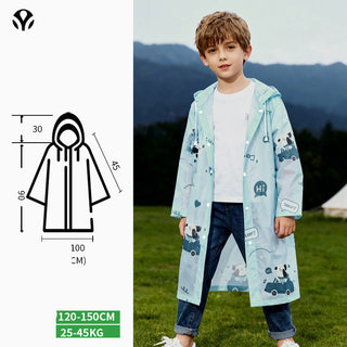 Disposable Card Raincoat for Kids and Adults with Cartoon Prints