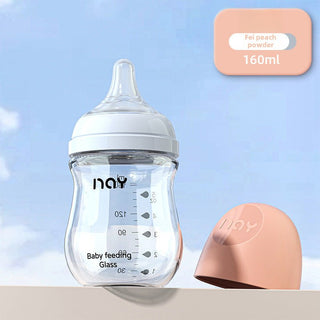Nay Brand Premium Quality Glass Feeding Bottle for NewBorn Baby and Infant