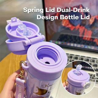 Chuhe Sanrio Insulated Water Bottle 480ml Steel Travel Cup Kit