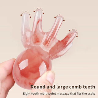 Multifunction Octopus Scalp Massager Meridian Therapy Scraping Hair Comb