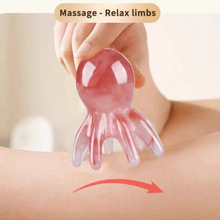 Multifunction Octopus Scalp Massager Meridian Therapy Scraping Hair Comb