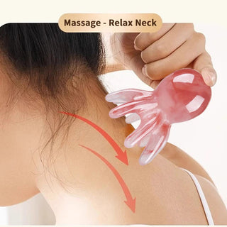 Multifunction Octopus Scalp Massager Meridian Therapy Scraping Hair Comb