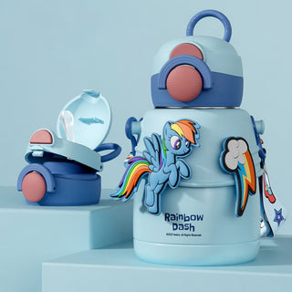 Hitai 316 Steel Kids Bottle Straw 600ml Pony Design Edition