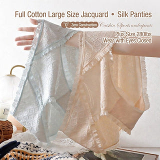 Mulberry Silk High Elastic Plus Size Women's Cotton Underwear