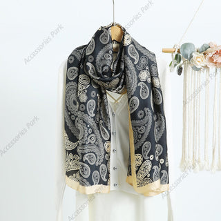 Premium Quality Ethnic Design Comfortable Luxury Satin Silk Scarves