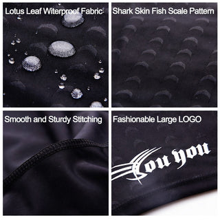 Men's Professional Shark Skin Waterproof Quick Dry Swimming Trunks