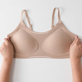 Seamless Invisible Bra Tube Top Full Cup with Removable Pads S