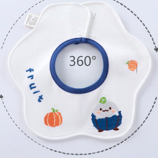 Antibacterial Saliva Towel 360 Degree Premium Embroidered Baby Cotton Bib