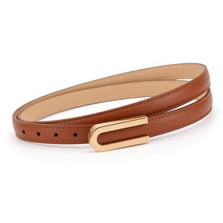 Retro Geometric Buckle Skinny Belt for Jeans